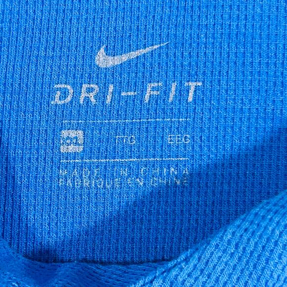 Nike XXL Dri Fit Hoodie Royal Blue Just Do It Poly Cotton Blend - Picture 3 of 8